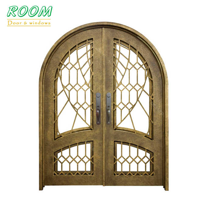 family house wrought iron main entrance doors